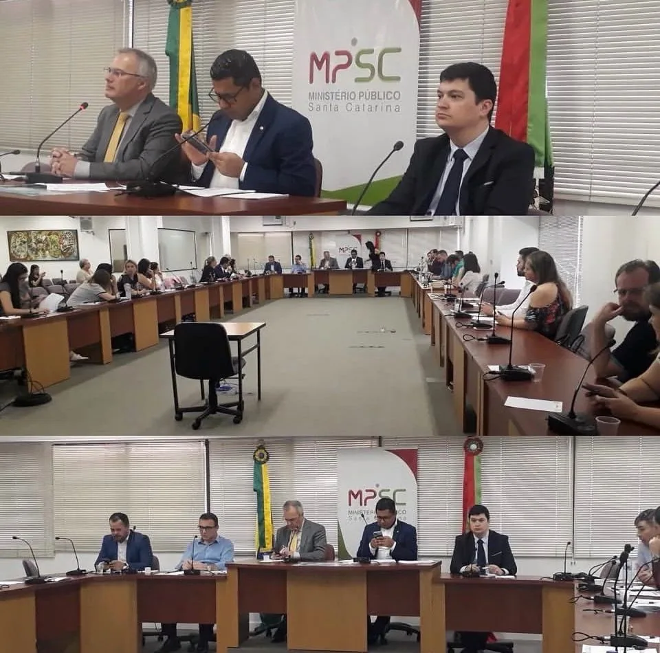 Paulo Balancelli em atividade institucional no Ministério Público de Santa Catarina
