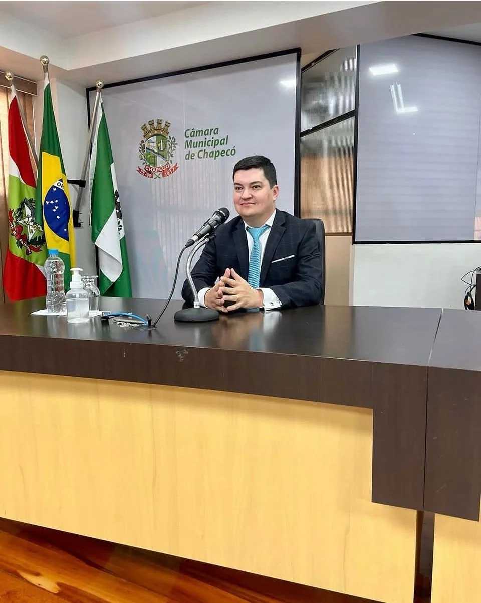 Paulo Balancelli na Câmara Municipal de Chapecó